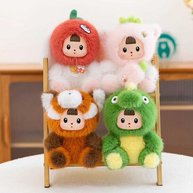 Cat Toys - 17 ซม.น่ารักสร้างสรรค์ไดโนเสาร์ตุ๊กตาของเล่นไดโนเสาร์น้อย Raccoon แมวกระต่าย Urbanvinyl ตุ๊กตาสัตว์สตรอเบอร์รี่แมวตุ๊กตาเด็กของขวัญ