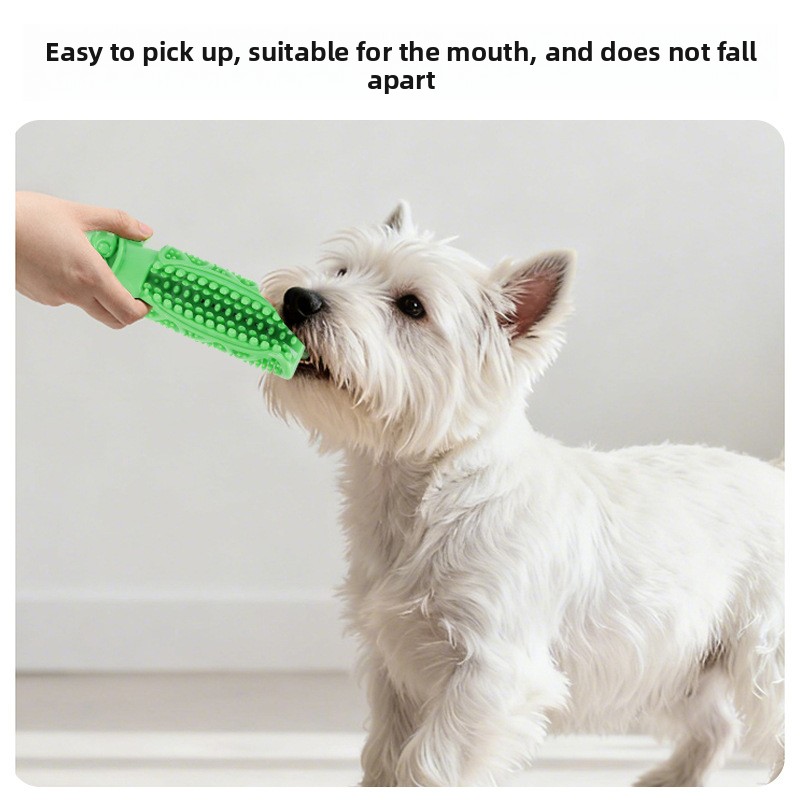 Teeth Cleaning Dog Chew Bone - ของเล่นขัดฟันสุนัขแบบแท่งยางพร้อมฐานดูด ทนทาน เหมาะสำหรับลูกสุนัขขนาดเล็กและกลาง สีเขียว อุปกรณ์สำหรับสัตว์เลี้ยง