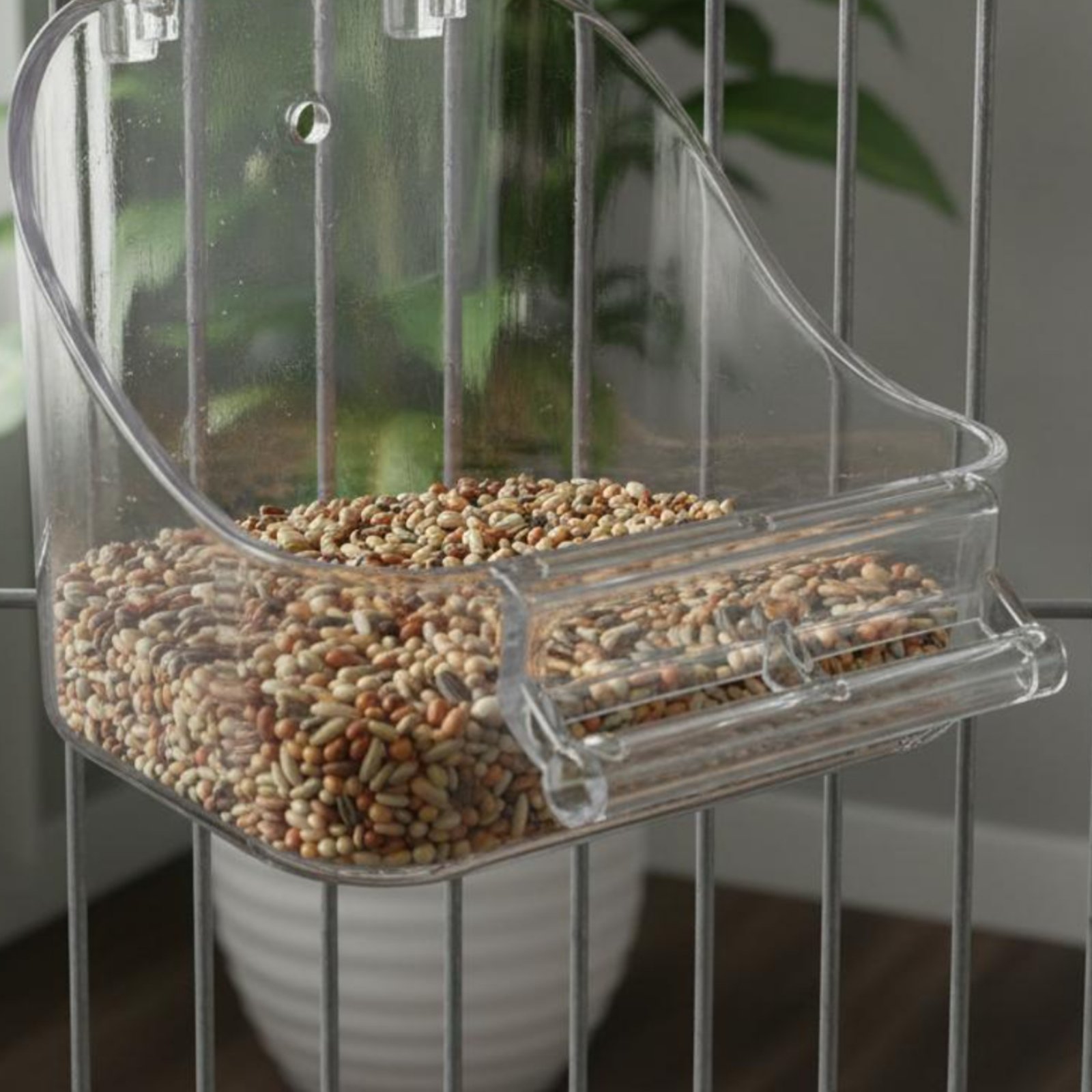 Pet Feeders - ชามอาหารนกแบบถอดได้ ชามอาหารติดตั้งในกรง ชามอาบน้ำสัตว์เลี้ยงขนาดเล็ก ทำความสะอาดง่าย ถ้วยให้อาหารนก 2