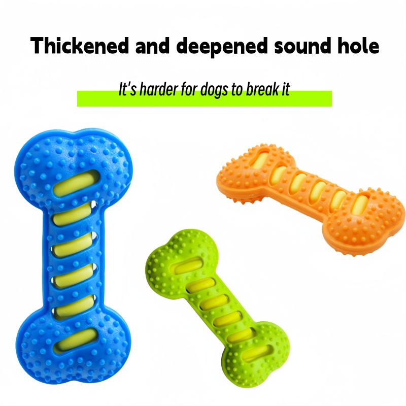 Teeth Cleaning Dog Chew Bone - ยางกัดรูปกระดูกสำหรับสุนัข ปลอดสารพิษ ช่วยทำความสะอาดฟัน ของเล่นเคี้ยวทนทาน ทนต่อการกัด เสริมสร้างปฏิสัมพันธ์