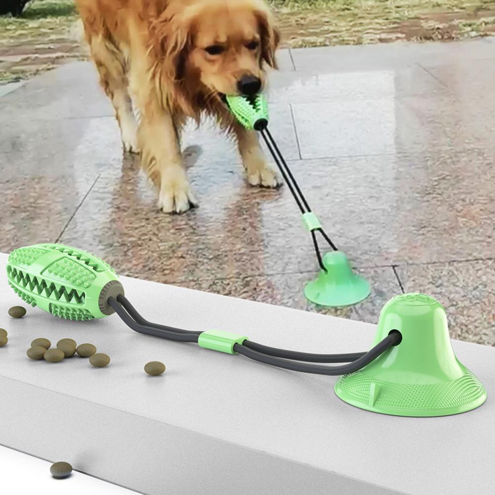 Dog Rope Toy Aggressive Chewers - สุนัขเคี้ยวของเล่นสําหรับก้าวร้าว Chewers Interactive สุนัขดูดถ้วยของเล่นการงอกของฟันเชือกของเล่นสุนัขปริศนารักษาอาหาร Dispensing Ball