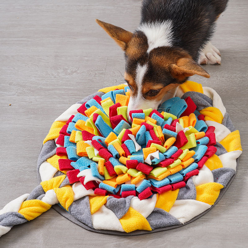 Snuffle Mat For Dogs - แผ่นรองดมกลิ่นสำหรับสุนัข ของเล่นฝึกการดมกลิ่นและให้อาหาร ช่วยกระตุ้นพัฒนาการทางสติปัญญา ลดความวิตกกังวล ซักล้างได้
