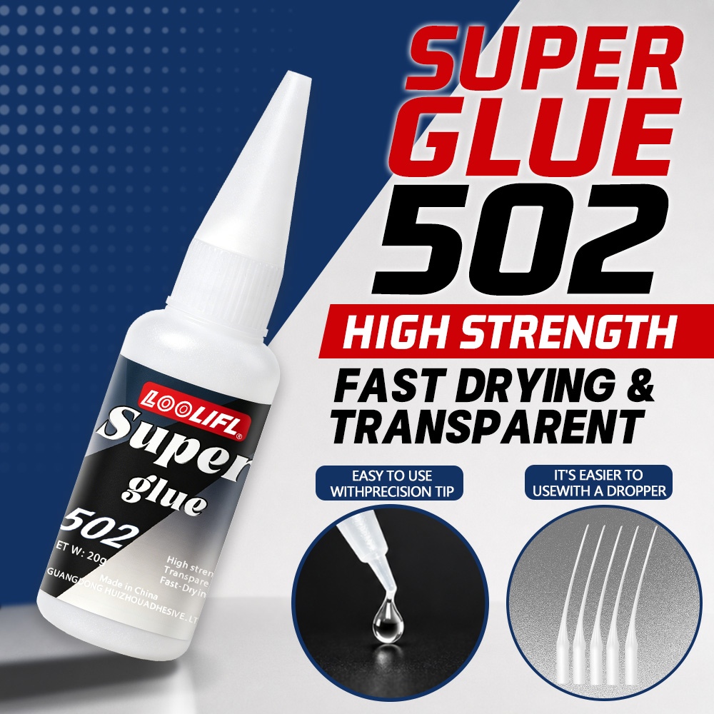 Aquarium - Loolifl-502-20Ml กาวไซยาโนอะคริเลตใสแบบทันที ความหนืดปานกลาง ปลอดภัยสำหรับอาหาร ใช้สำหรับซ่อมรองเท้า หนัง