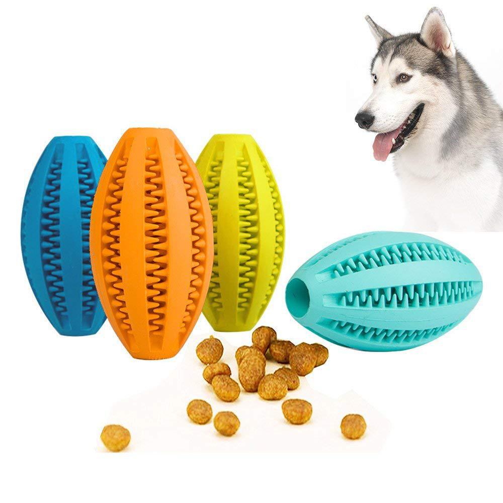 Indestructible Dog Chew Toy - สัตว์เลี้ยงสุนัข Chew ของเล่นทําความสะอาดฟัน Snack Ball สัตว์เลี้ยงสุนัขของเล่นยางธรรมชาติ