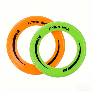 Flying Disc Dog Training Toy - 2 ชิ้น จานร่อนโพลีโพรพิลีนแบบกลวง น้ำหนักเบา ทนทาน ของเล่นกลางแจ้ง