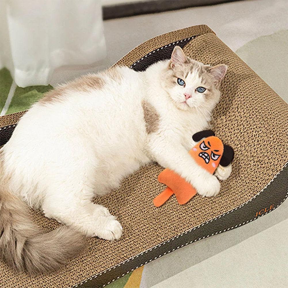 Catnip Interactive Plush Mouse - ของเล่นแมวรูปการ์ตูน ตุ๊กตาขนนุ่ม อุปกรณ์สำหรับสัตว์เลี้ยง มีแคทนิปในตัว รูปหนูน่ารัก ของเล่นสุนัขแบบมีปฏิสัมพันธ์