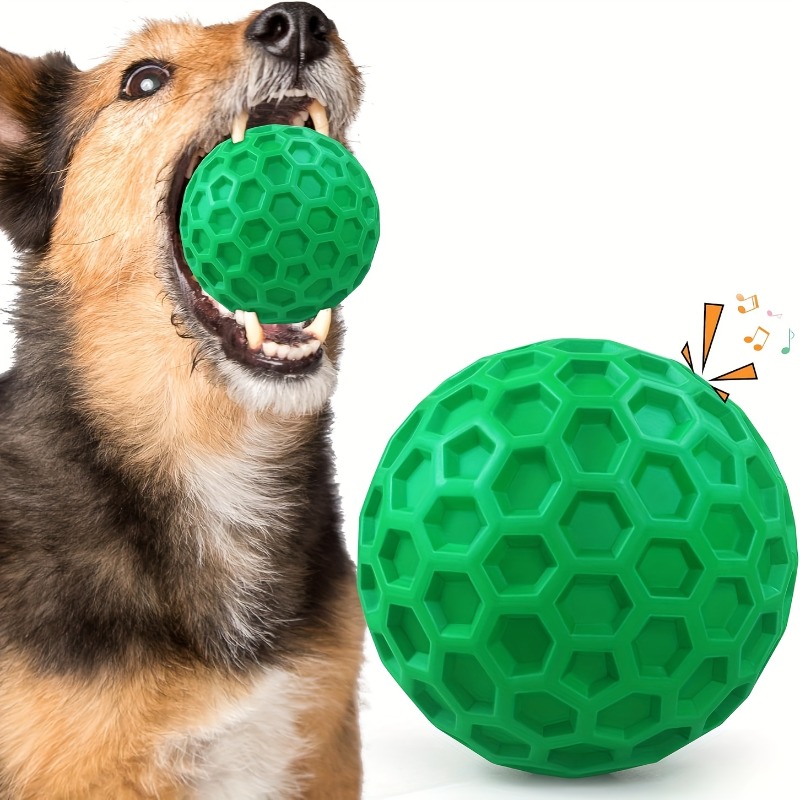 Indestructible Dog Chew Toy - ของเล่นยางธรรมชาติสำหรับสุนัข ทนทาน ไม่แตกหัก บีบมีเสียง สำหรับสุนัขที่ชอบกัดแทะ รสเนื้อ