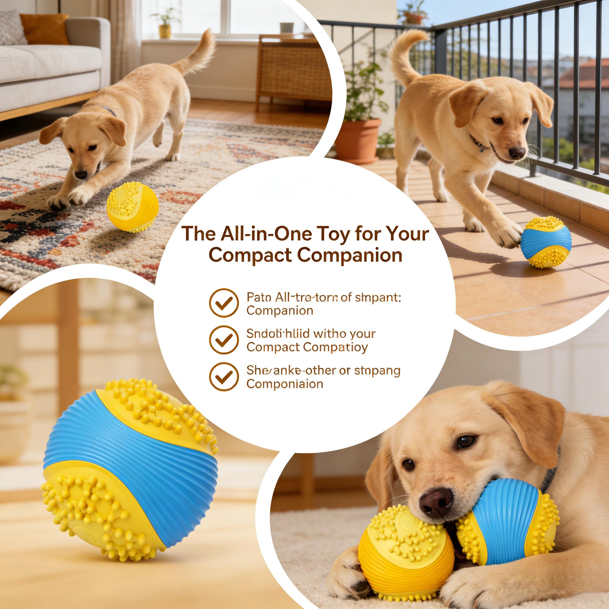 ของเล่นลูกบอลสqueaky สำหรับสุน - Indestructible Dog Chew Toy บทวิจารณ์และราคา