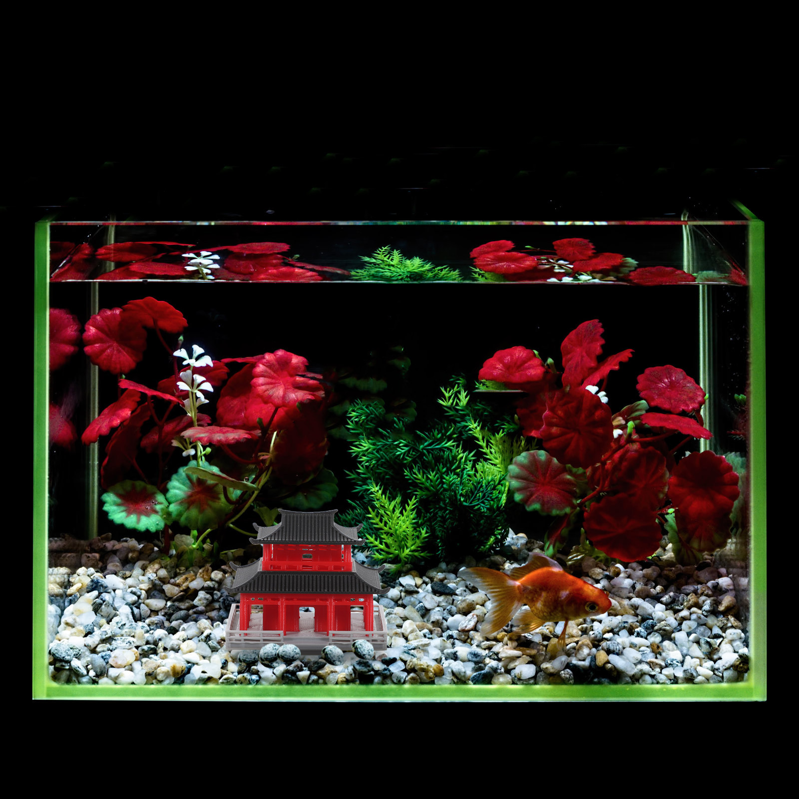 ศาลาจิ๋วสไตล์จีนโบราณ ของตกแต่ - Aquarium บทวิจารณ์และราคา