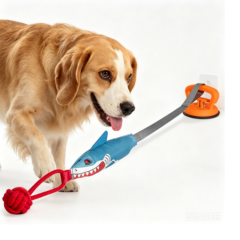 ของเล่นดึงเชือกสำหรับสุนัขแบบถ - Suction Cup Dog Tug Toy บทวิจารณ์และราคา