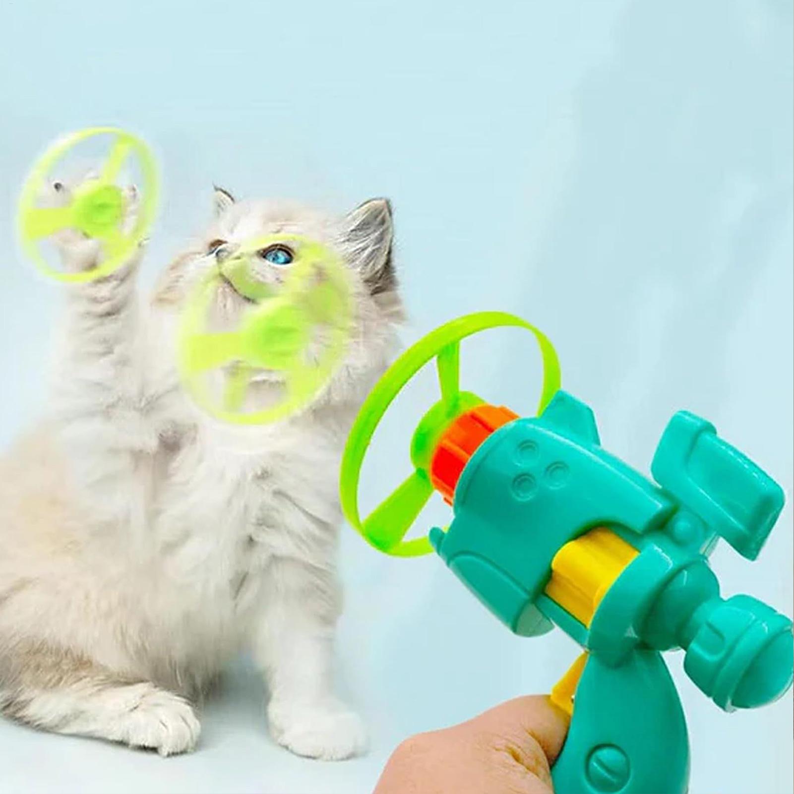 แมว Interactive Flying Saucer  - Flying Disc Dog Training Toy บทวิจารณ์และราคา