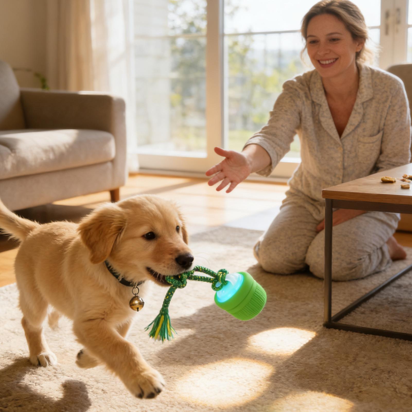 ลูกบอลสุนัขแบบอินเทอร์แอคทีฟ เ - Automatic Moving Dog Ball บทวิจารณ์และราคา