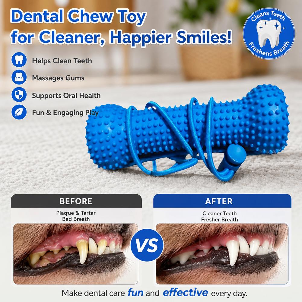 ของเล่นขัดฟันสุนัข ทนต่อการกัด - Teeth Cleaning Dog Chew Bone บทวิจารณ์และราคา