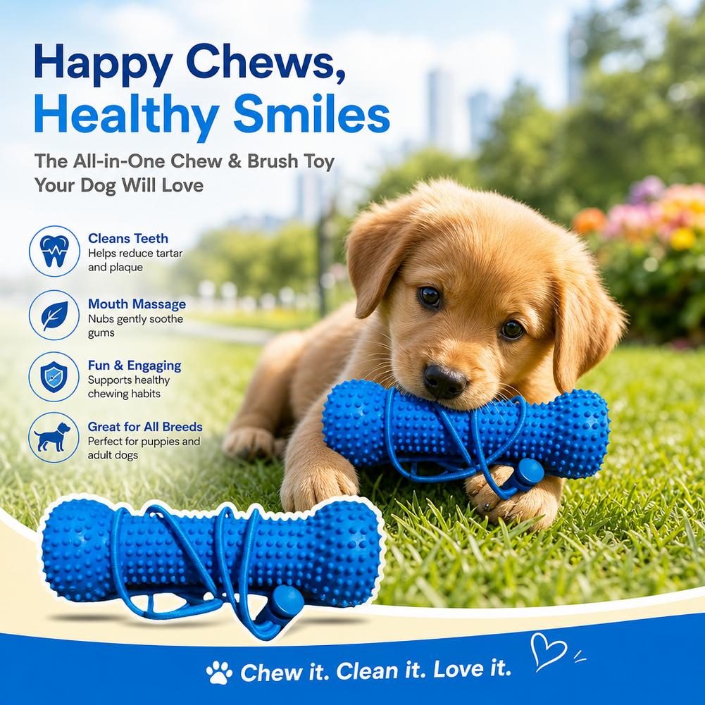 ของเล่นขัดฟันสุนัข ทนต่อการกัด - Teeth Cleaning Dog Chew Bone บทวิจารณ์และราคา