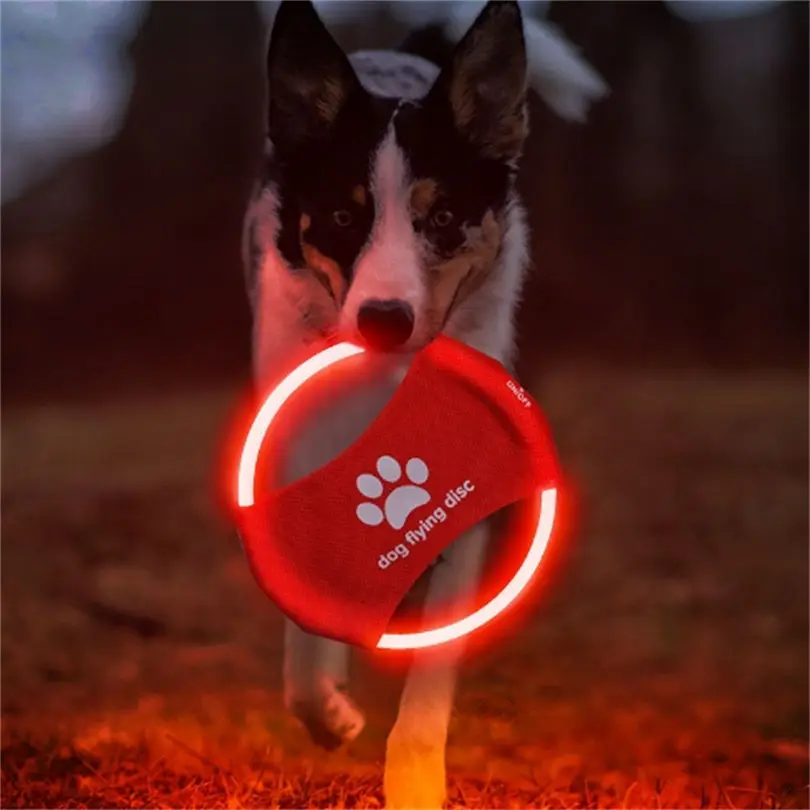 ของเล่นสุนัข LED เรืองแสงชาร์จ - Flying Disc Dog Training Toy บทวิจารณ์และราคา
