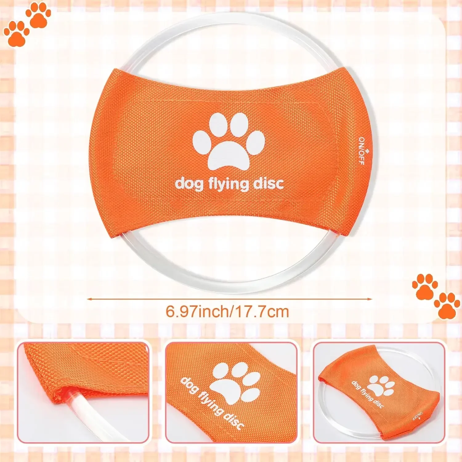 ของเล่นสุนัข LED เรืองแสงชาร์จ - Flying Disc Dog Training Toy บทวิจารณ์และราคา