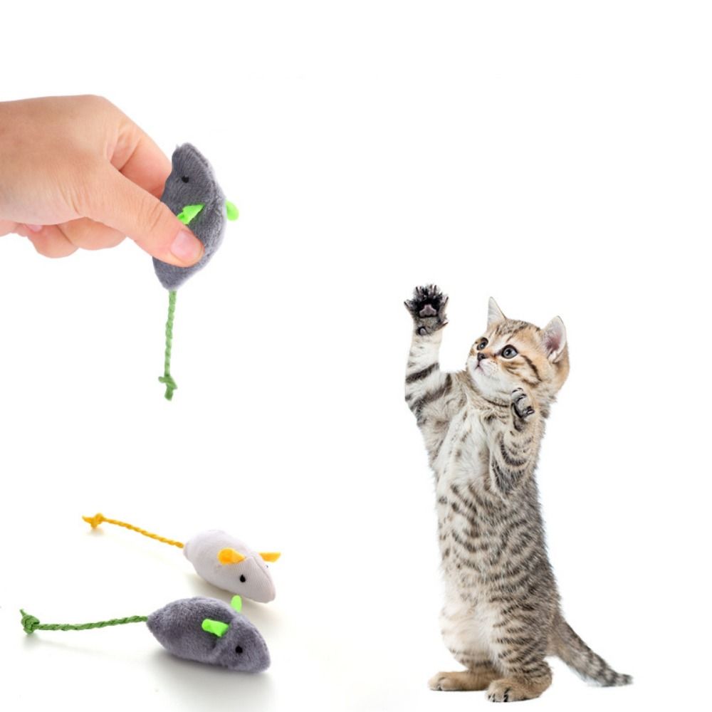 2 ชิ้น Funny Plush Soft Intera - Catnip Interactive Plush Mouse บทวิจารณ์และราคา