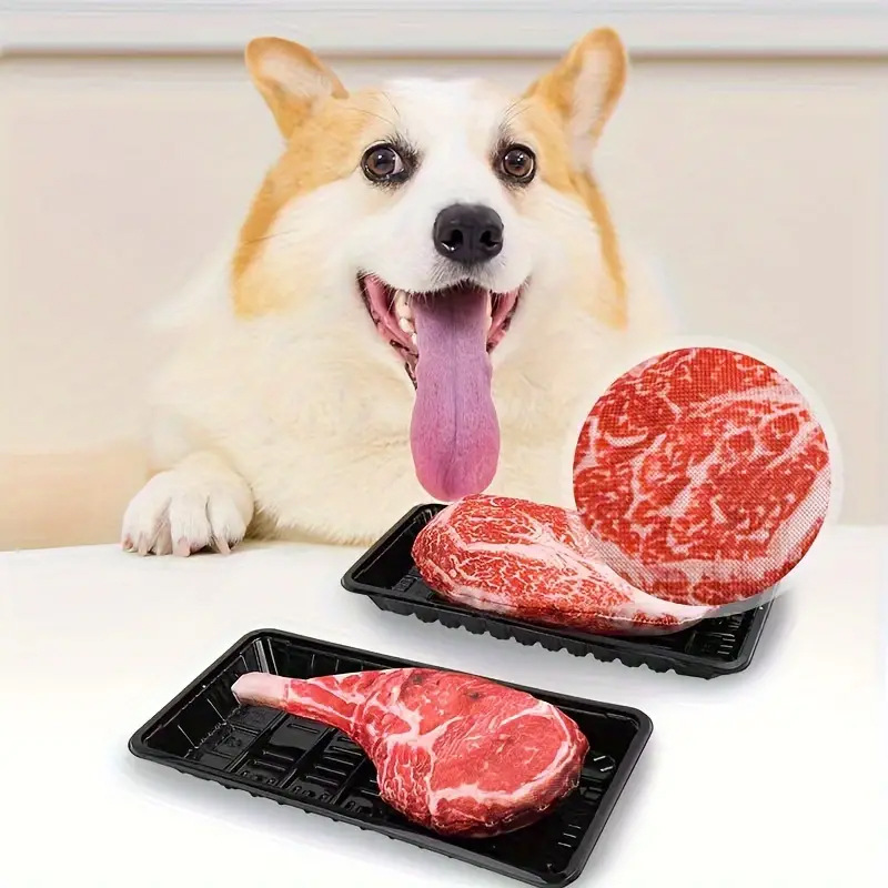 ของเล่นสุนัขรูปสเต็กมีเสียงบีบ - Teeth Cleaning Dog Chew Bone บทวิจารณ์และราคา