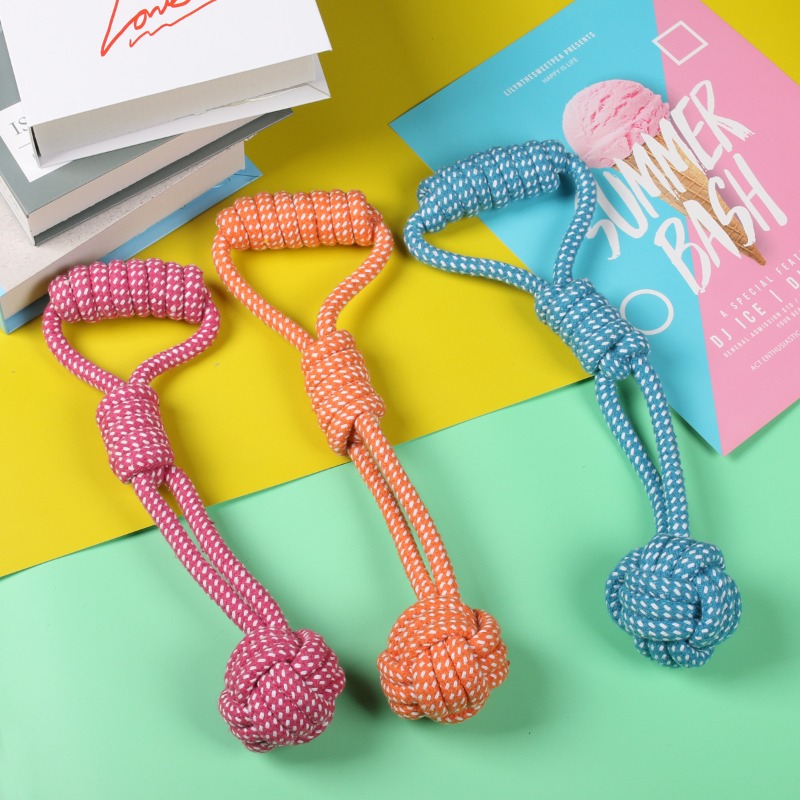 ของเล่นเชือกสำหรับสุนัข 1 ชิ้น - Dog Rope Toy Aggressive Chewers บทวิจารณ์และราคา
