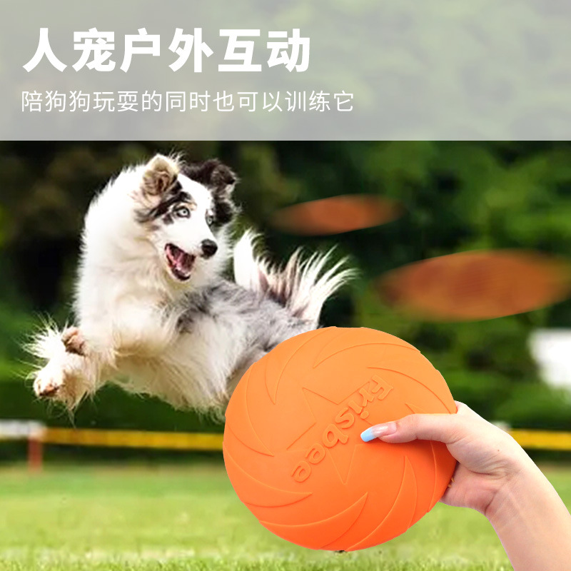 ของเล่นสัตว์เลี้ยง, จานร่อนสุน - Flying Disc Dog Training Toy บทวิจารณ์และราคา
