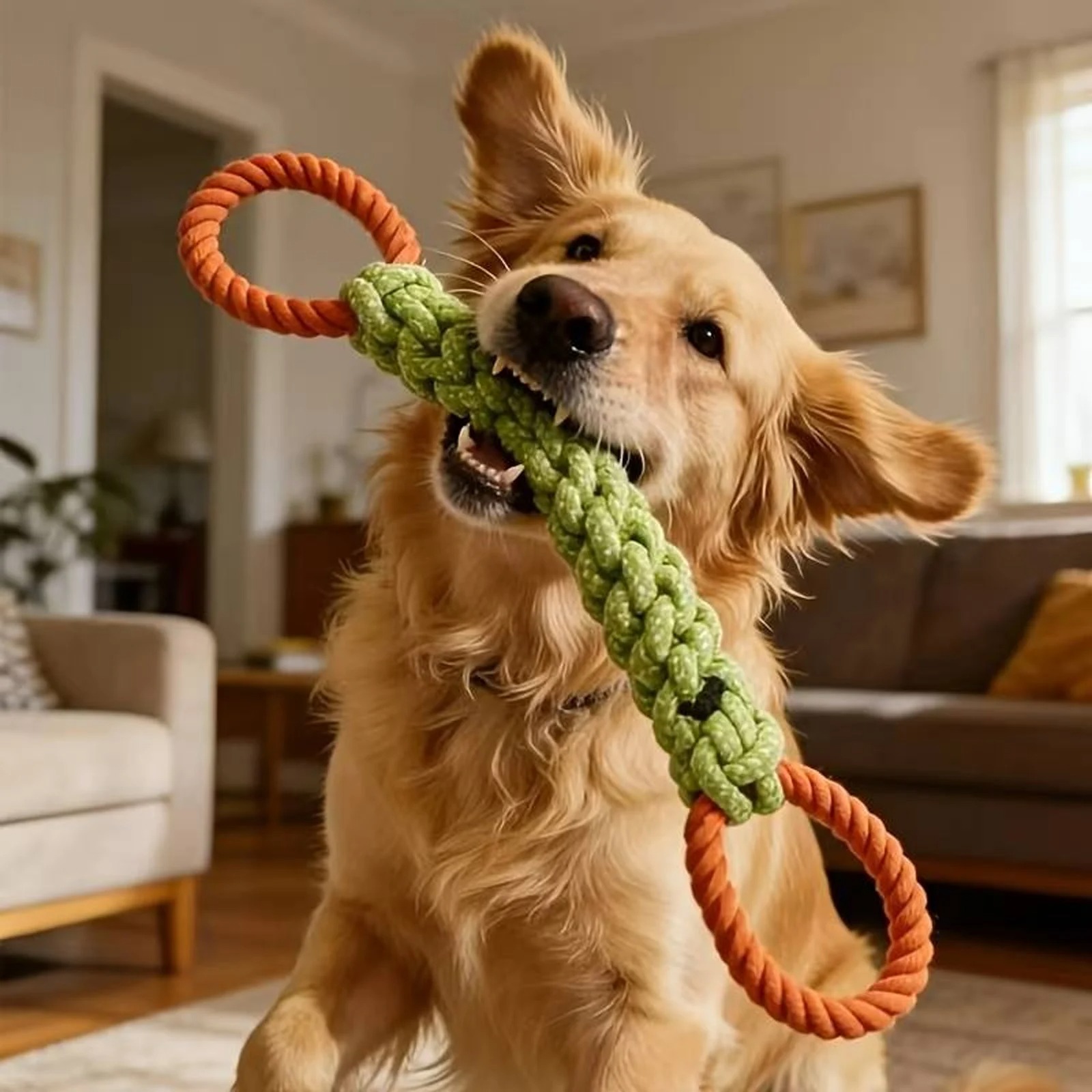ของเล่นเชือกสำหรับสุนัขที่ทนทา - Indestructible Dog Chew Toy บทวิจารณ์และราคา