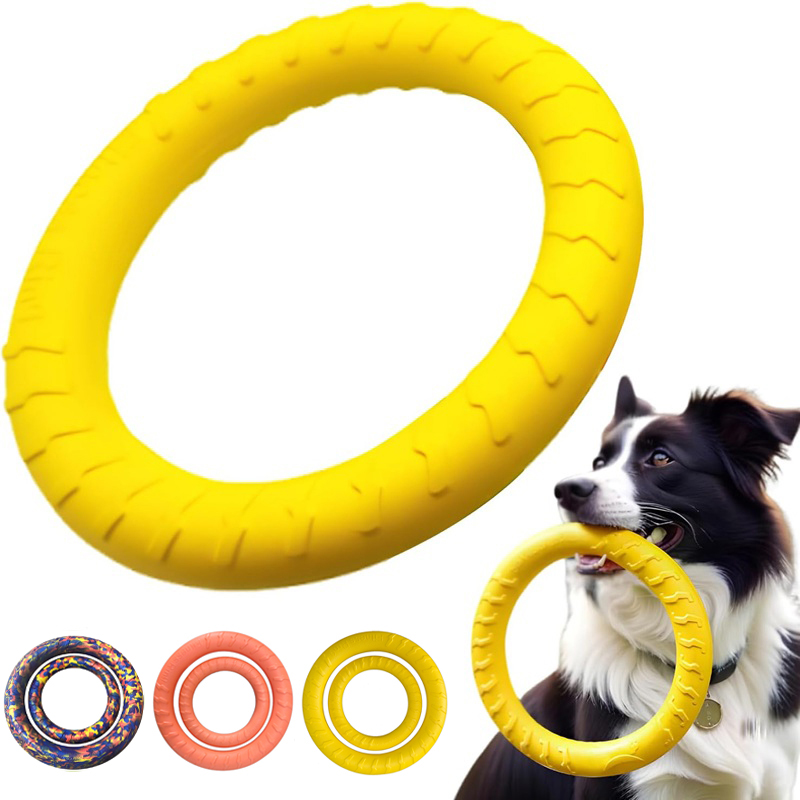 ของเล่นสุนัข จานบินสำหรับสัตว์ - Flying Disc Dog Training Toy บทวิจารณ์และราคา