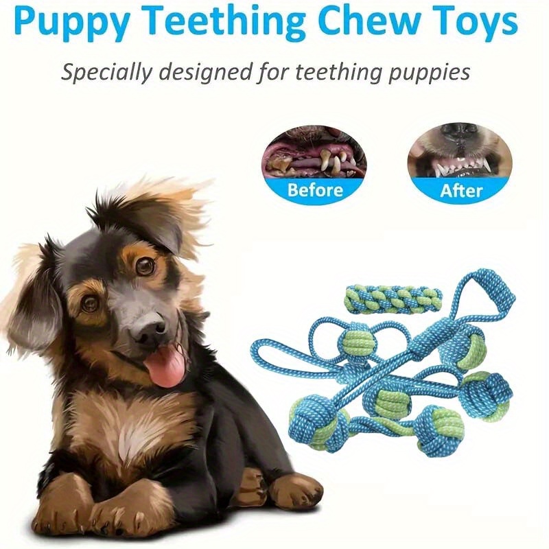 ของเล่นเชือกแบบอินเทอร์แอคทีฟ  - Dog Rope Toy Aggressive Chewers บทวิจารณ์และราคา