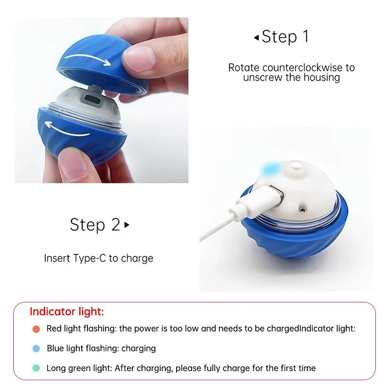 ของเล่นลูกบอลเคลื่อนที่อัตโนมั - Automatic Moving Dog Ball บทวิจารณ์และราคา