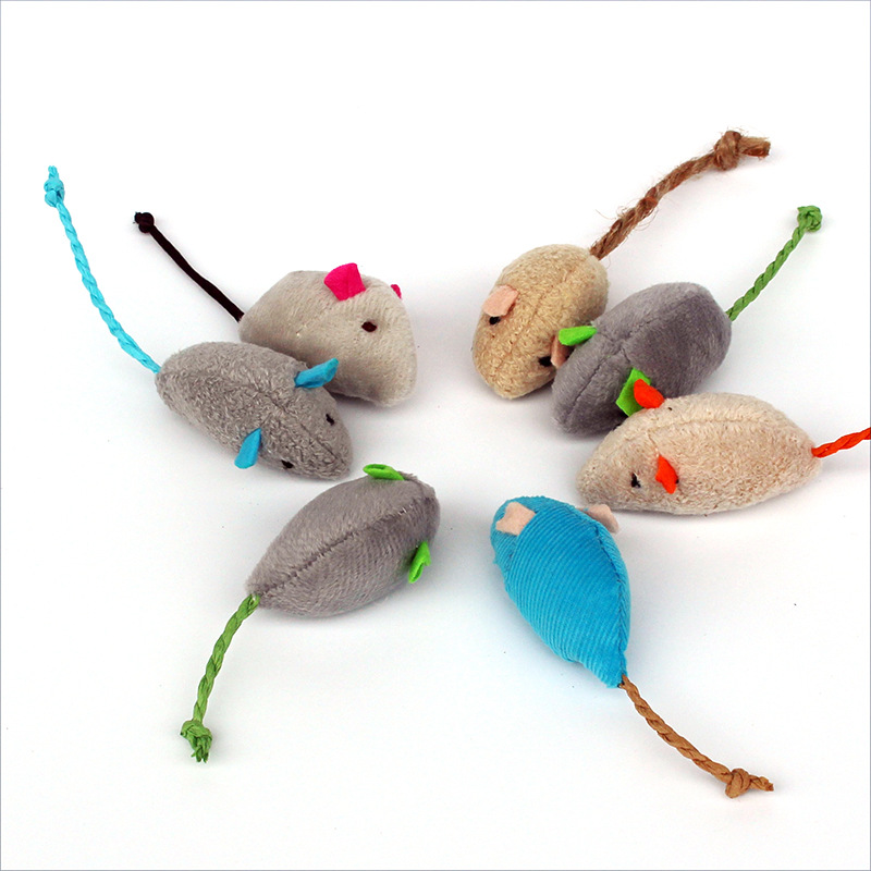 Catnip Mice ของเล่นแมวสีฟ้าสีเ - Catnip Interactive Plush Mouse บทวิจารณ์และราคา