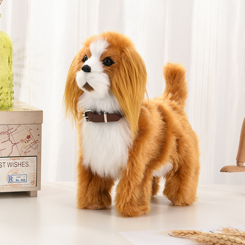 อิเล็กทรอนิกส์ของเล่นตุ๊กตาหมา - Interactive Squeaky Plush Dog Toy บทวิจารณ์และราคา