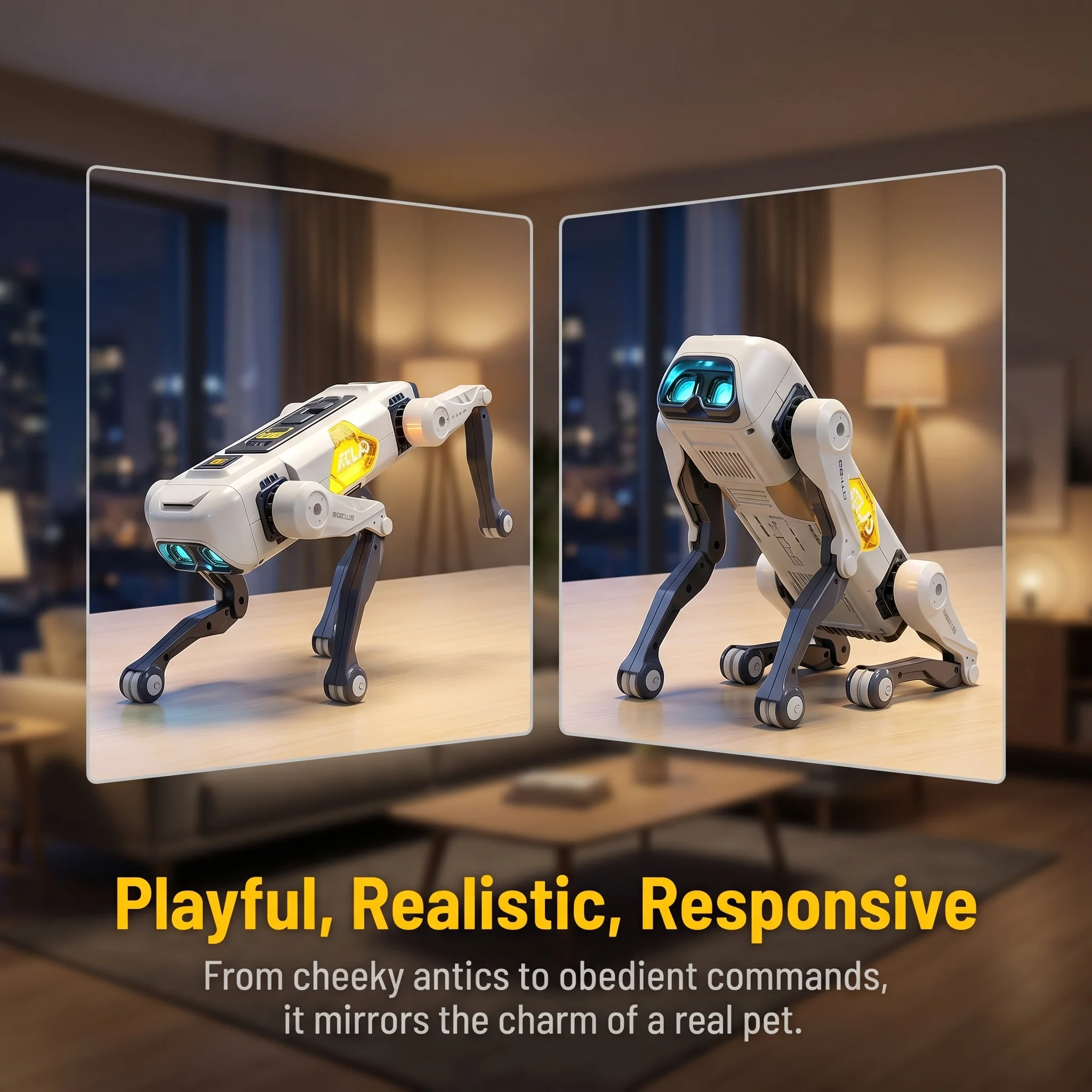หุ่นยนต์สุนัขอัจฉริยะ AI ควบคุ - Dog Toys บทวิจารณ์และราคา