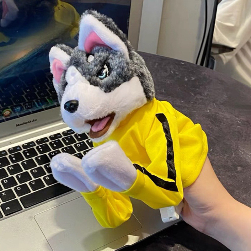 เด็ก Kung Fu Husky ถุงมือของเล - Interactive Squeaky Plush Dog Toy บทวิจารณ์และราคา