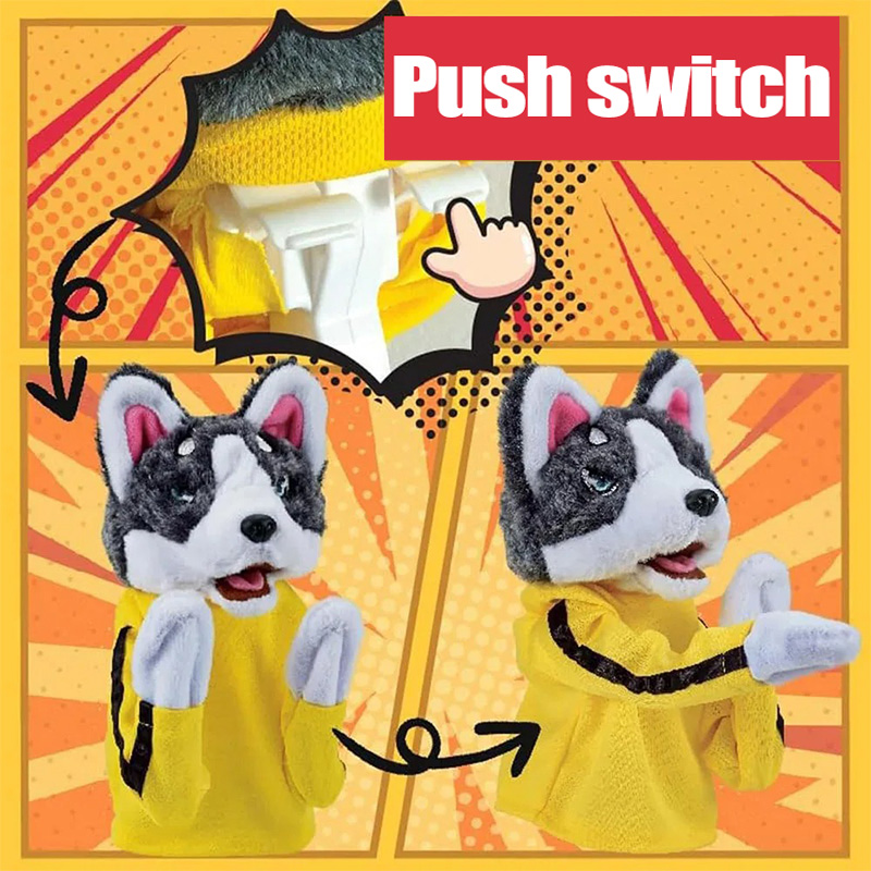 เด็ก Kung Fu Husky ถุงมือของเล - Interactive Squeaky Plush Dog Toy บทวิจารณ์และราคา